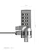 EAN 8436574707557 - AISENS ASLK-D40N01-SL cable antirrobo Plata 1,5 m imagen 3