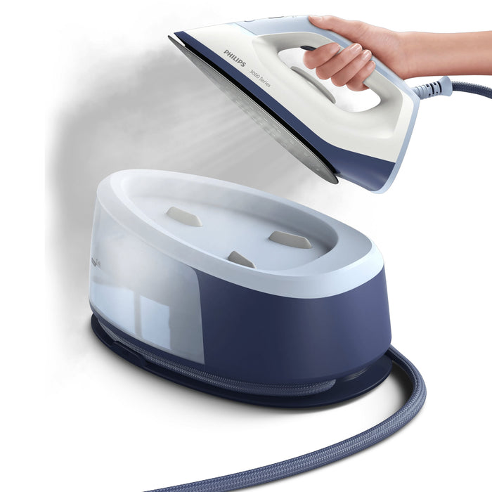 EAN 8720389029479 - Philips 3000 series PSG3000/20 estación plancha al vapor 2400 W 1,4 L Suela de cerámica Azul, Blanco imagen 4