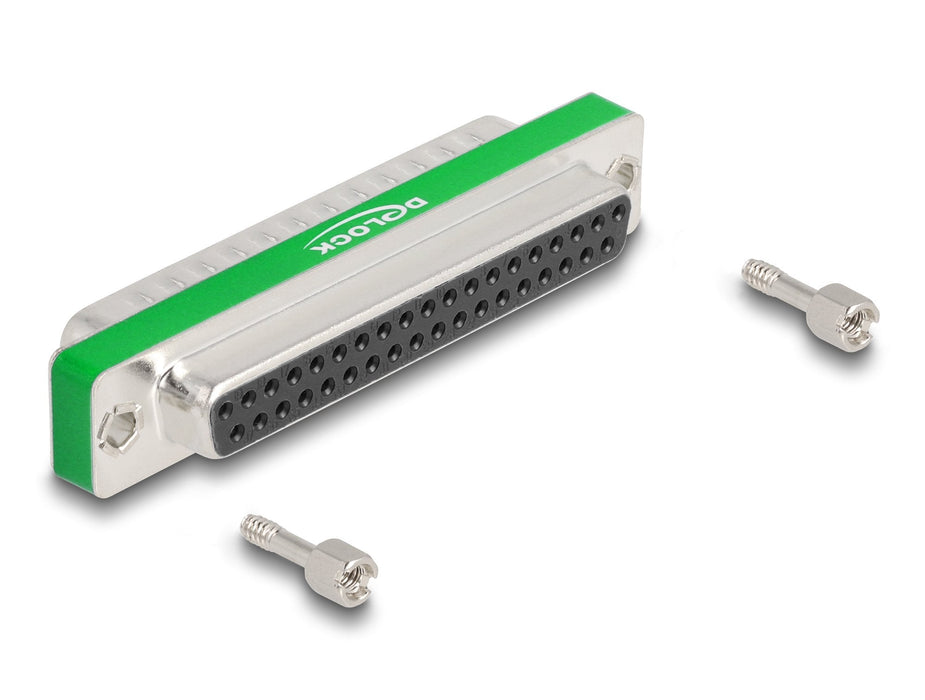 Delock 66480 Filtro De Supresión De Interferencias Rf/Emi D-Sub De 37 Pines Macho A Hembra Con Filtro De Paso Bajo Capacitivo