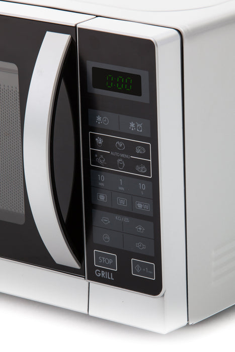 Microondas Con Grill Sharp R642inw 800w (1000w Grill) 20 Litros Control Táctil Pantalla Led  11 Niveles Potencia  8 Funciones Automáticas