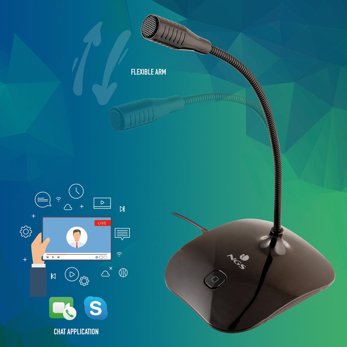 EAN 8435430618129 - NGS MS 115 Negro Micrófono para PC imagen 9
