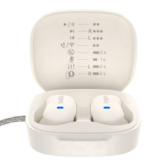 Belkin Soundform Anywhere True Wireless In-Ear Cream Auc014hqcr