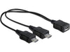 EAN 4043619654406 - DeLOCK 20.5cm, USB micro-B - 2 x USB micro-B cable USB USB 2.0 0,205 m Micro-USB B 2 x Micro-USB B Negro imagen 1
