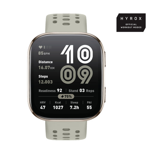 EAN 6970100377996 - Amazfit Bip 6 Stone 5 cm (1.97") AMOLED Digital 390 x 450 Pixeles Pantalla táctil Oro GPS (satélite) imagen 1