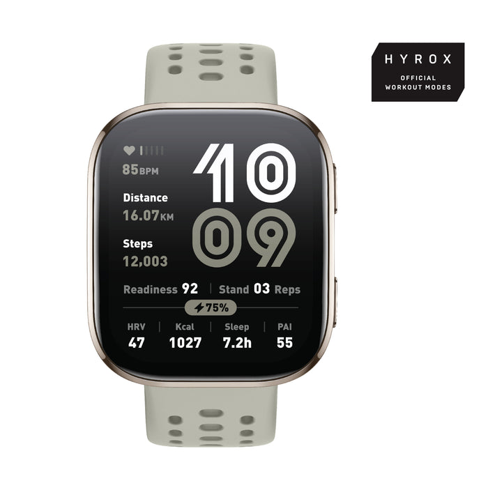 EAN 6970100377996 - Amazfit Bip 6 Stone 5 cm (1.97") AMOLED Digital 390 x 450 Pixeles Pantalla táctil Oro GPS (satélite) imagen 1