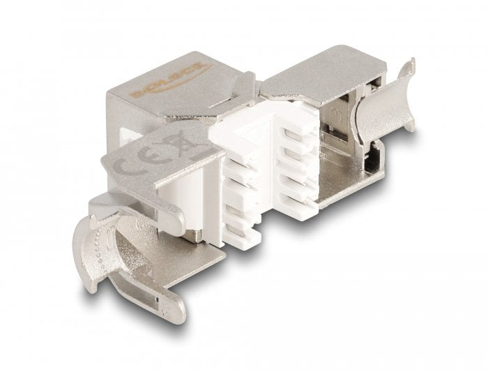 Delock 87898 Módulo Keystone Rj45 Hembra A Lsa Cat.6a Sin Herramientas Con Cubierta Antipolvo Azul