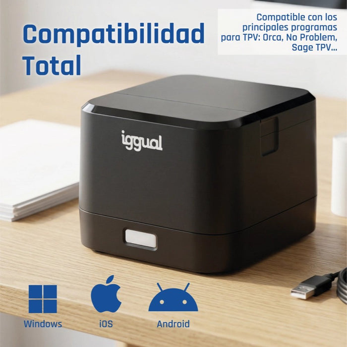 EAN 8435364318836 - iggual TP Easy 58 203 x 203 DPI Alámbrico Transferencia térmica Impresora de recibos imagen 20