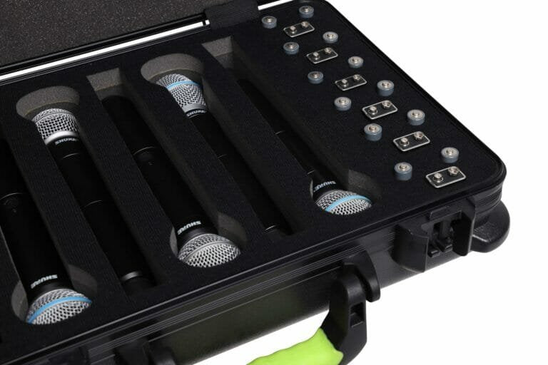 Estuche Shure Sh-Miccasew06  De Plástico Con Asa Para Transportar Micrófonos