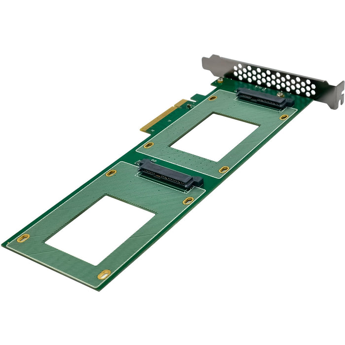 Inline Pcie Tarjeta A 2x Interno U.2 Nvme Sff-8639  Bifurcation - Pcie X8 - Schmal