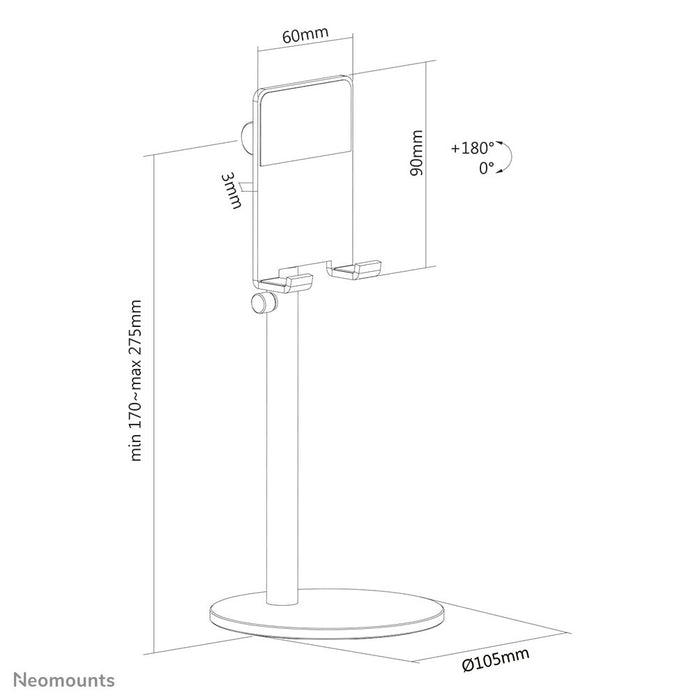 EAN 8717371448493 - Neomounts DS10-200SL1 soporte Soporte pasivo Teléfono móvil/smartphone Plata imagen 12