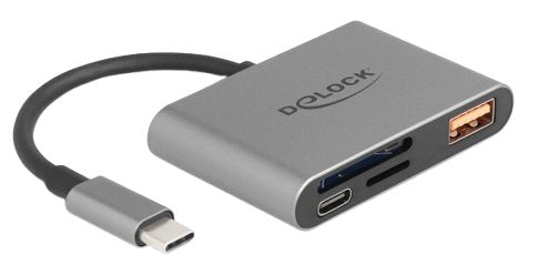 EAN 4043619910168 - DeLOCK 91016 lector de tarjeta USB 3.2 Gen 2 (3.1 Gen 2) Type-C Gris imagen 1
