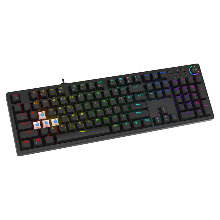 Savio Styx Outemu Brown Teclado Juego Usb Qzerty Internacional De Ee.Uu. Negro