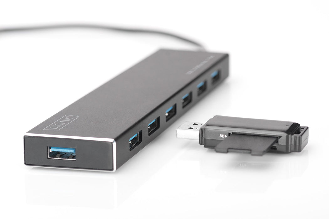 EAN 4016032447474 - Digitus DA-70241-1 hub de interfaz USB 3.2 Gen 1 (3.1 Gen 1) Type-A 5000 Mbit/s Gris imagen 5