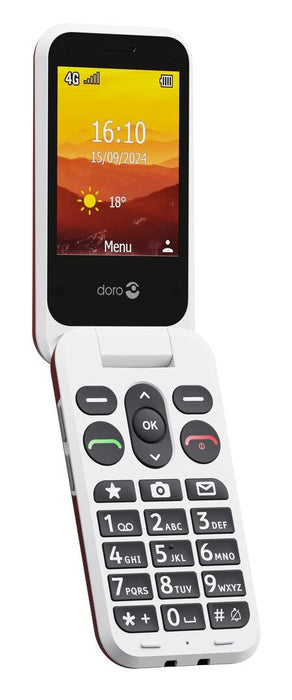 EAN 7322460087609 - Doro Leva L30 7,11 cm (2.8") 142,7 g Rojo, Blanco Característica del teléfono imagen 5