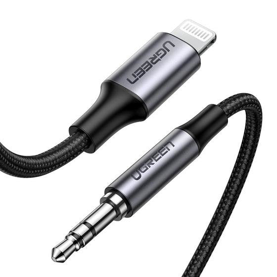 EAN 6957303875092 - Ugreen 70509 cable de teléfono móvil Plata 1 m 3,5mm Lightning imagen 1