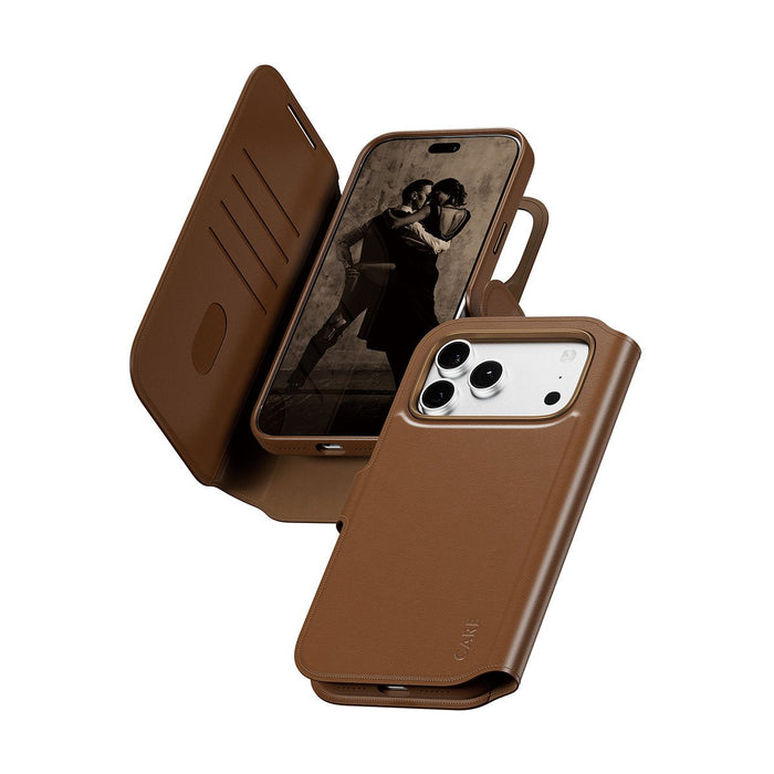 Care By Panzerglass Tango 2-In-1 Wallet Case Marrón M. Magsafe Iphone 17 Pro Max