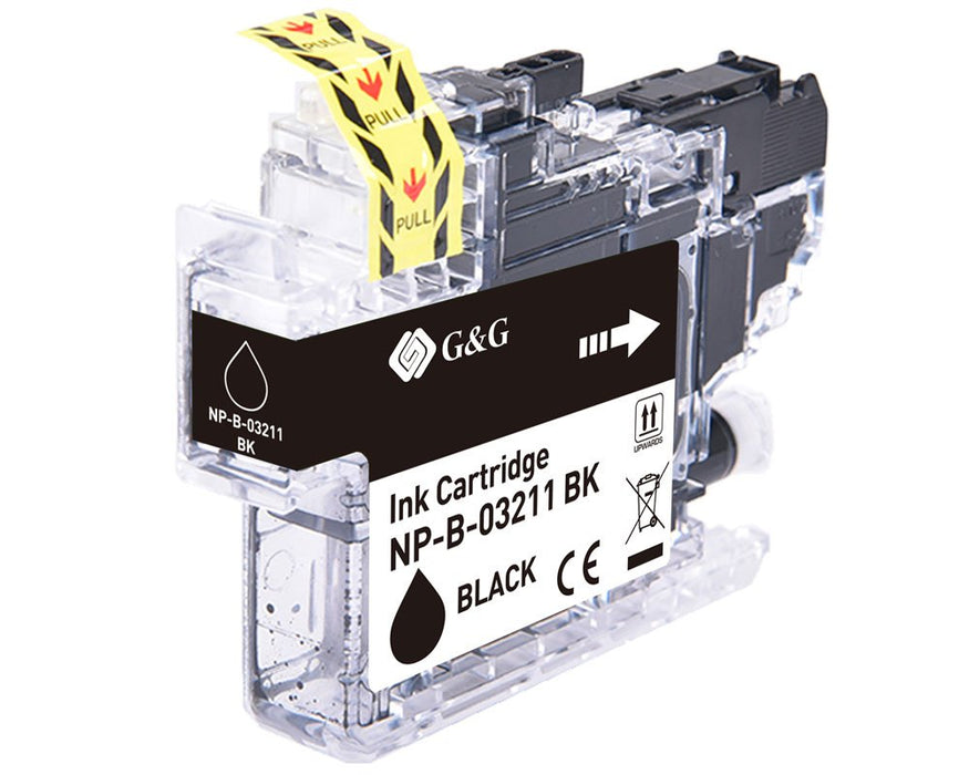 G&G Cartucho De Tinta Compatible Brother Lc-3211bk Negro