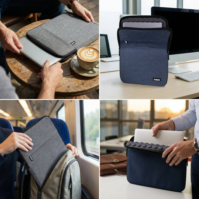 EAN 8431775035997 - Nilox SLEEVE 14.1 GRIS 35,8 cm (14.1") Funda imagen 7