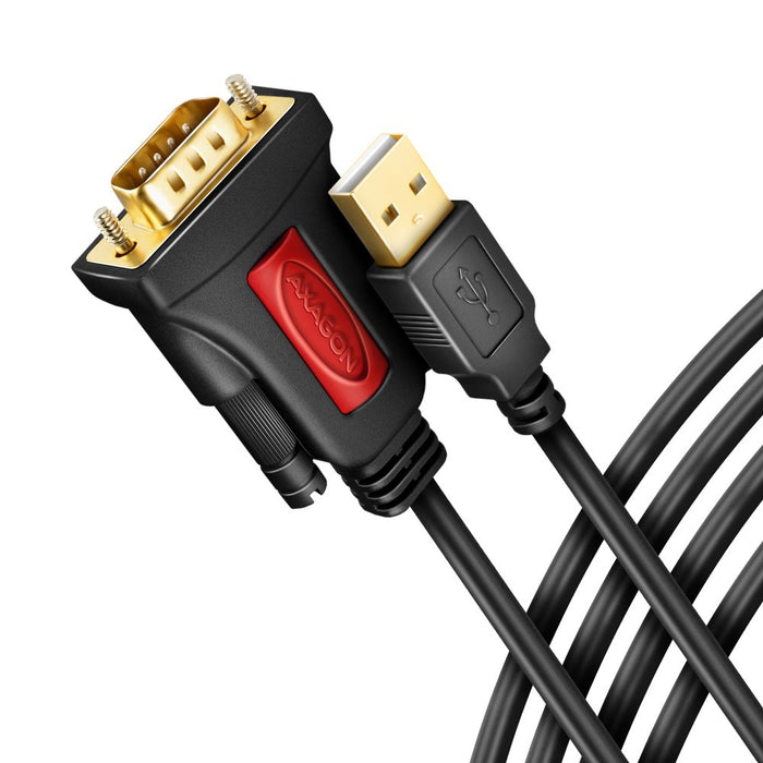 EAN 8595247907646 - Axagon ADS-1PSN USB-A 2.0 - serial RS-232 DB9-M Prolific adapter cable 1.5m - Adapter - Digital/Daten cab imagen 1