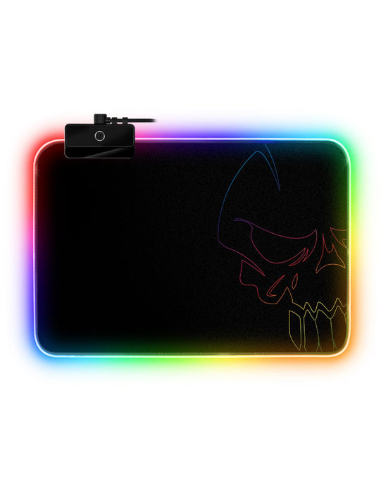 Alfombrilla Spirit Of Gamer Skull Rgb M Con Iluminación Led 300 X 230 X 3mm