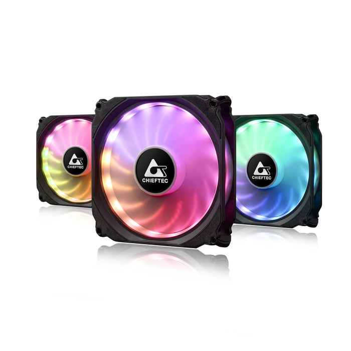 EAN 0753263075963 - Chieftec CF-3012-RGB sistema de refrigeración para ordenador Carcasa del ordenador Ventilador 12 cm Negro imagen 1