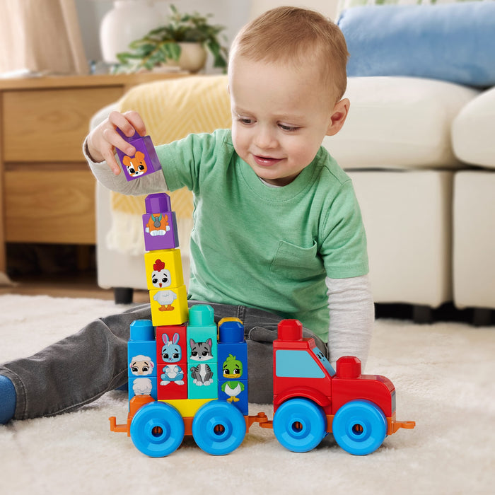 Tractor Animalitos Encajables Mega Bloks 30pzs