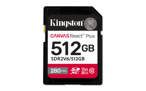 EAN 0740617340570 - Kingston Technology Canvas React Plus 512 GB SDXC UHS-II Clase 10 imagen 1