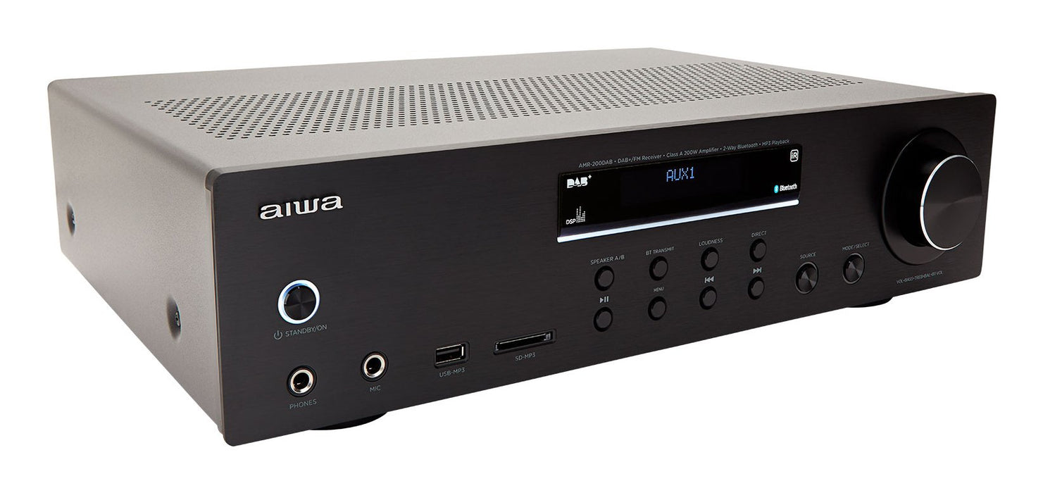 EAN 8435256898033 - Aiwa AMR-200DAB/BK amplificador de audio 2.0 canales Hogar Negro imagen 3
