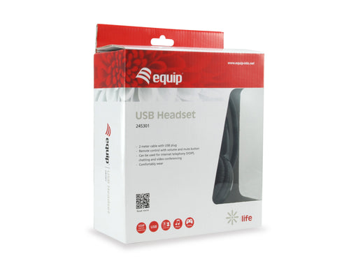 EAN 4015867208519 - Equip 245301 Auriculares Alámbrico Diadema Llamadas/Música USB tipo A Negro imagen 2