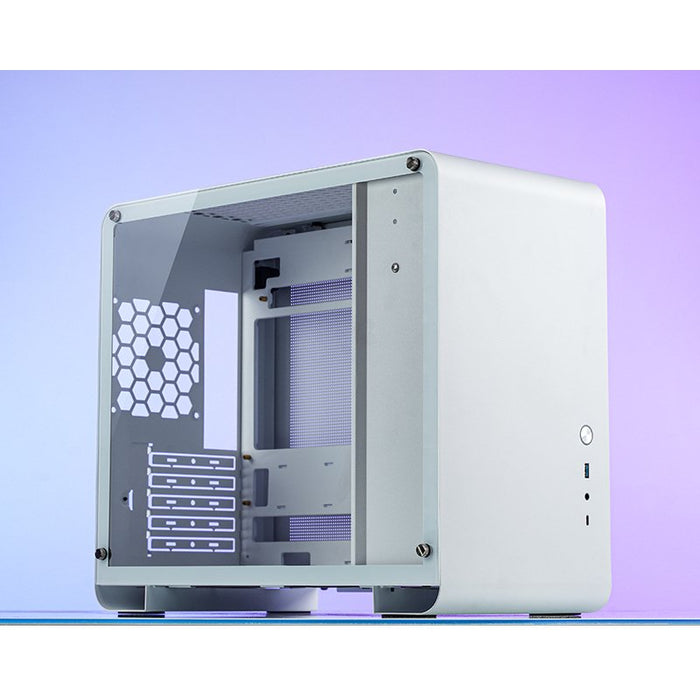Jonsbo U4 Mini Micro-Atx-Gehäuse, Temperojo Glass - Blanco