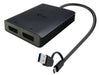 EAN 8595611706851 - i-tec CADUAL4KDP adaptador de cable de vídeo 0,27 m USB Type-A/USB Type-C 2 x DisplayPort Negro imagen 1