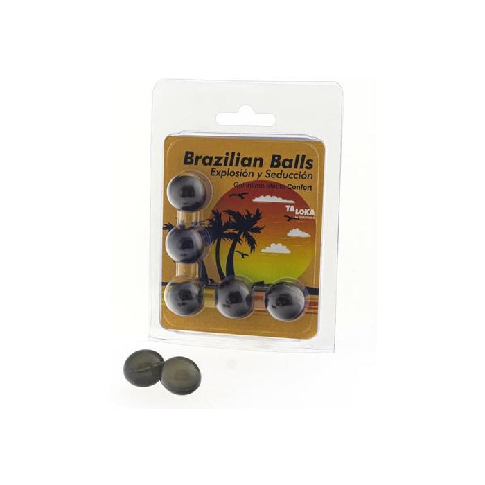 5  Brazilian Balls Explosion De Aromas Gel Excitante Efecto Confort
