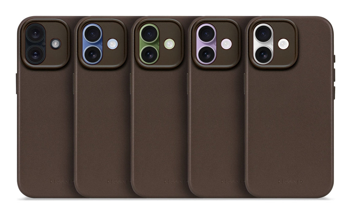 Decoded Leather Backcover Iphone 17 Chocolate Brown