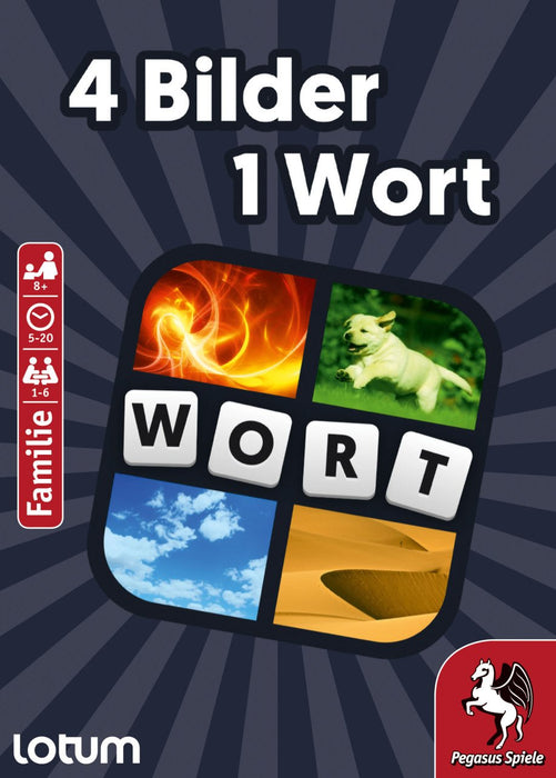 EAN 4250231717857 - Pegasus 4 Bilder 1 Wort - Das Kartenspiel 4 Pics 1 Word 20 min Juego De Cartas Familia imagen 3