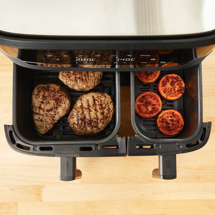 EAN 3045380024243 - Tefal Dual Easy Fry & Grill EY905B Doble 8,3 L Independiente 2700 W Freidora de aire caliente Gris imagen 6
