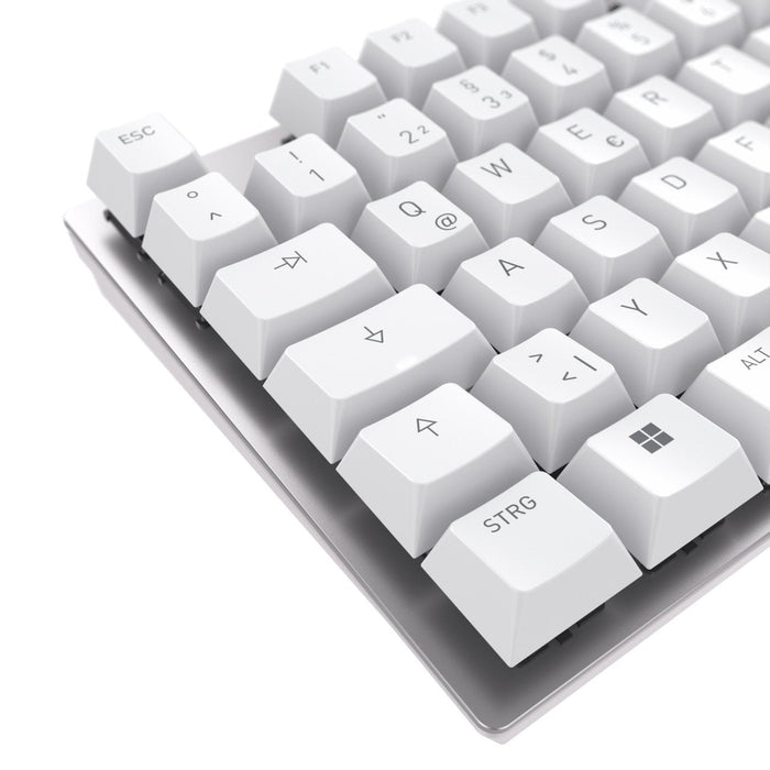 Cherry Kc 200 Mx, Completo Tamaño (100%), Con Cable, Usb, Mechanischer Switch, Qwerty, Plateado, Blanco