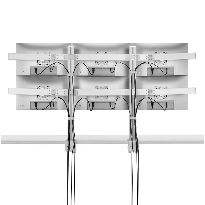 Startech.Com Six-Monitor Desk Mount W  Crossbar, Up To 32 In Screens 17.6lb - Befestigungskit - Für 6 Lcd-Displays - Säule, Dual