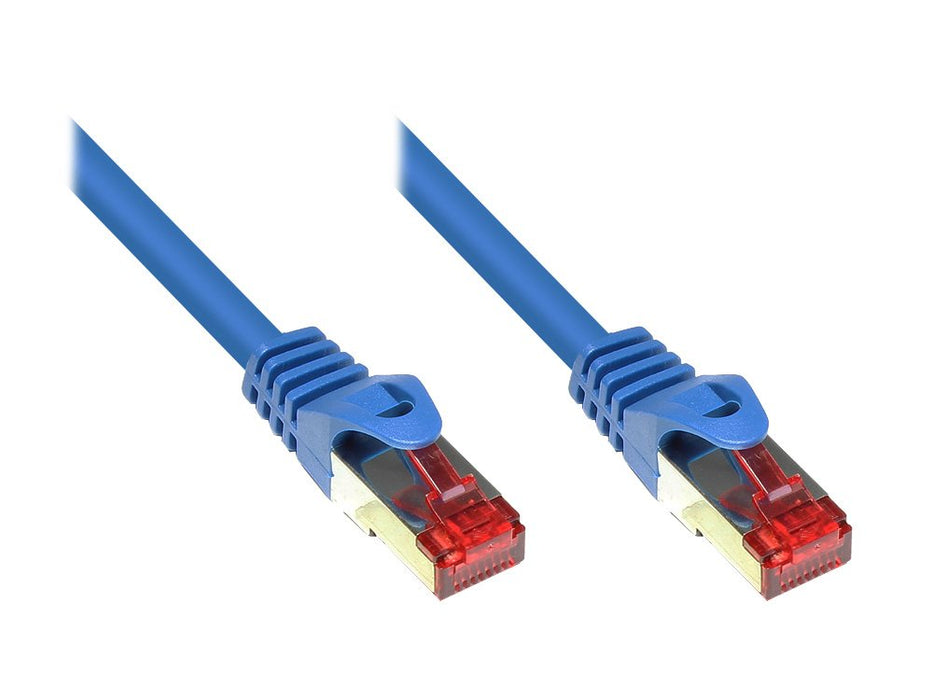 Goodconnections Cable De Red Mit Rastnasenschutz, Cat. 6, S Ftp, Pimf, Pvc, 250mhz, Blau, 0,25m,