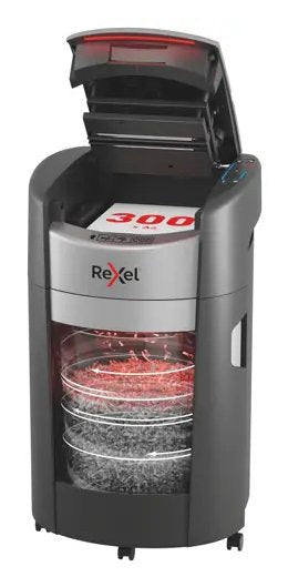 Trituradora Rexel Shredmax Autofeed+ 300x, P4, 300 Hojas, Cubo De 25 L