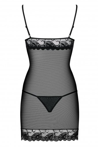 EAN 5901688212578 - Obsessive Wonderia Camisa Negro Elastano, Poliamida imagen 2