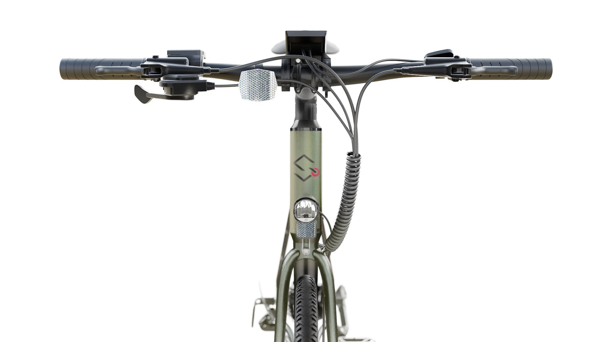 Sharp Gravel E-Bike 250w Motor App 70km GrN Glanz
