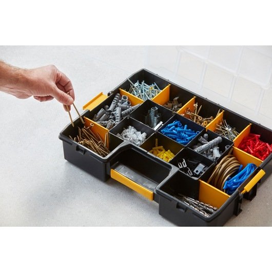 EAN 3253561947452 - Stanley CUBIX 1-94-745 pieza pequeña y caja de herramientas Caja para piezas pequeñas Negro, Transparente imagen 11