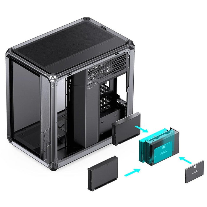Caja Atx Jonsbo X400 Pro Cristal Templado Curvo Gris