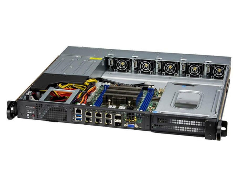 EAN 672042500864 - Supermicro SYS-110D-4C-FRAN8TP servidor barebone Intel® SoC BGA 2579 Bastidor (1U) Plata imagen 1