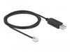 EAN 4043619667352 - DeLOCK 66735 cambiador de género para cable RJ-12 USB 2.0 Type-A Negro imagen 1