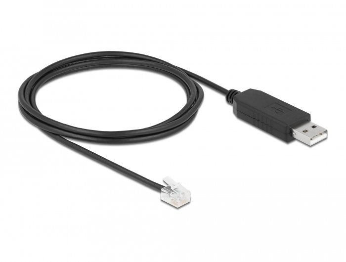 EAN 4043619667352 - DeLOCK 66735 cambiador de género para cable RJ-12 USB 2.0 Type-A Negro imagen 1