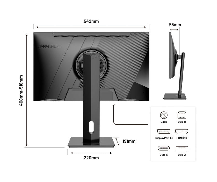 EAN 4589511165676 - JAPANNEXT JN-IPS2380UHDR-C65W-HSP pantalla para PC 60,5 cm (23.8") 3840 x 2160 Pixeles 4K Ultra HD LED Ne imagen 10