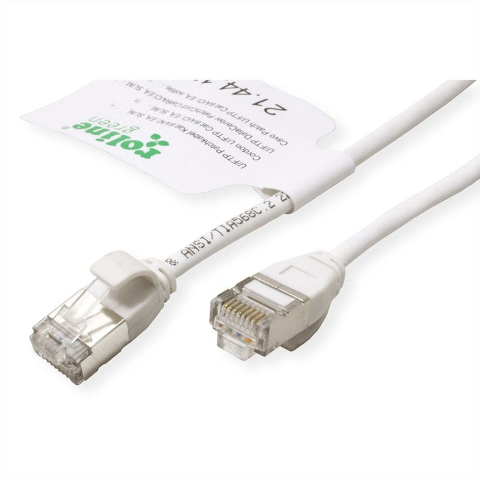 Roline Verde U Ftp Cable De Red Cat.6a (Class Ea), Lsoh, Slim, Wei, 3 M