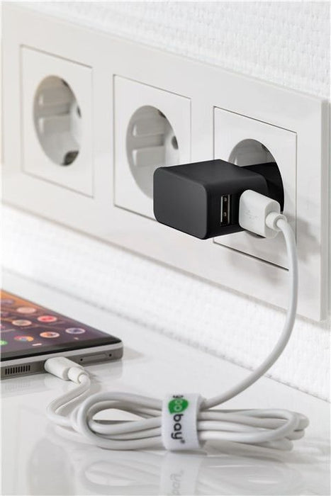 EAN 4040849449512 - Goobay 44951 cargador de dispositivo móvil Teléfono móvil, Smartphone Negro Corriente alterna Interior imagen 2
