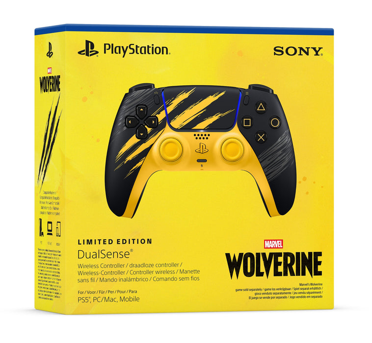 Ps5 Dualsense Marvel'S Wolverine Limited Edition Battle Yellow